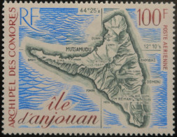 LP3972/49 - 1972 - COLONIES FRANÇAISES - COMORES - POSTE AERIENNE - ÎLE D'ANJOUAN -  N°49 NEUF* - Posta Aerea