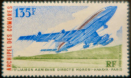 LP3972/60 - 1974 - COLONIES FRANÇAISES - COMORES - POSTE AERIENNE - LIAISON MORONI-HAHAYA-PARIS - N°65 NEUF** - Posta Aerea