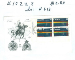 Mounted Police Montée; GRC / RCMP; Gendarmerie; Sc. # 613; Pli Premier Jour / First Day Cover (10228) - Gebraucht