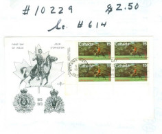 Mounted Police Montée; GRC / RCMP; Gendarmerie; Sc. # 614; Pli Premier Jour / First Day Cover (10229) - Oblitérés