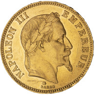 Second-Empire- 100 Francs Napoléon III Tête Laurée 1864 Paris - 100 Francs-or