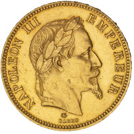 Second-Empire- 100 Francs Napoléon III Tête Laurée 1864 Paris - 100 Francs-or