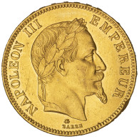 Second-Empire-100 Francs Napoléon III Tête Laurée 1864 Paris - 100 Francs-or