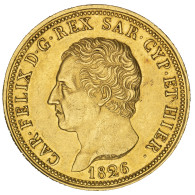 Royaume De Sardaigne-80 Lire Charles Félix 1826 Turin - Piémont-Sardaigne-Savoie Italienne