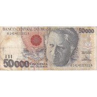 Billet, Brésil, 50 Cruzeiros Reais On 50,000 Cruzeiros, 1993, KM:237, TB - Brésil
