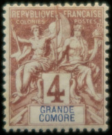 LP3972/66 - 1897 - COLONIES FRANÇAISES - GRANDE COMORE - N°3 NEUF* - Ungebraucht