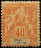 LP3972/72 - 1897 - COLONIES FRANÇAISES - GRANDE COMORE - N°10 NEUF* - Nuevos