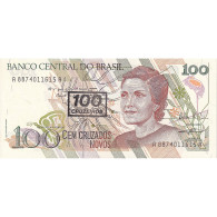 Billet, Brésil, 100 Cruzeiros On 100 Cruzados Novos, 1990, KM:224b, NEUF - Brésil
