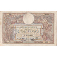 France, 100 Francs, Luc Olivier Merson, 1939, 1939-03-30, TB+, Fayette:25.44 - 100 F 1908-1939 ''Luc Olivier Merson''
