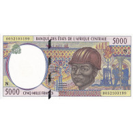 États De L'Afrique Centrale, 5000 Francs, KM:609C, NEUF - Zentralafrikanische Staaten