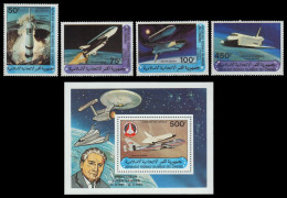 Komoren 1981 - Mi-Nr. 625-628 & Block 227 ** - MNH - Raumfahrt / Space - Comores (1975-...)