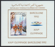 Komoren 1988 - Mi-Nr. Block 254 B ** - MNH - Ungez / Imp - Olympia Barcelona - Comores (1975-...)