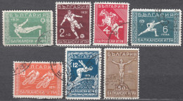 Bulgaria 1931 Sport Balkan Games Mi#242-248 Used - Gebraucht