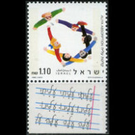 ISRAEL 1990 - Scott# 1065 Aliya Absorption Tab Set Of 1 MNH - Ongebruikt (zonder Tabs)