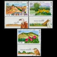 ISRAEL 1990 - #1052-4 Nature Reserves Tab Set Of 3 MNH - Ongebruikt (zonder Tabs)