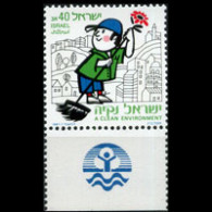 ISRAEL 1987 - Scott# 968 Environment Tab Set Of 1 MNH - Unused Stamps (without Tabs)