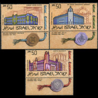 ISRAEL 1986 - Scott# 939-41 Universities Tab Set Of 3 MNH - Unused Stamps (without Tabs)