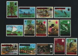 Gilbert Und Ellice 1976 - Mi-Nr. 248-261 ** - MNH - Freimarken Mit Aufdruck (1) - Gilbert- En Ellice-eilanden (...-1979)