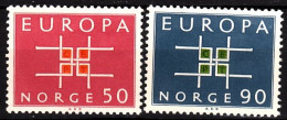 NORWAY 1963 EUROPA. Complete Set, MNH - 1963