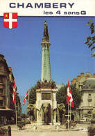 FRANCE - Chambery - La Fontaine Des éléphants - Les 4 Sans Q - Carte Postale - Chambery