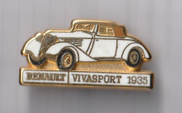 PIN’S THÈME  AUTOMOBILE  RENAULT VIVASPORT  1935  SIGNE   CEF  PARIS - Renault