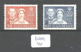 DAN YT 389/390 En XX - Unused Stamps