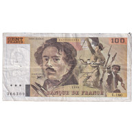 France, 100 Francs, Delacroix, 1990, E.180, TB, Fayette:69bis.02d, KM:154e - 100 F 1978-1995 ''Delacroix''