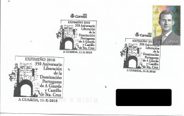 SPAIN. POSTMARK. 350TH ANNIVERSARY OF THE PORTUGUESE DOMINATION OF A GUARDA AND SANTA CRUZ CASTLE. 2018 - Franking Machines (EMA)