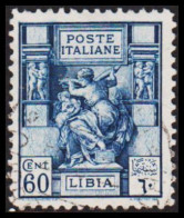 1936. Libia. POSTE ITALIANA Sibylle 60 CENT Perf. 11.  (Michel 51C) - JF537563 - Libia
