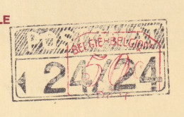 1980 Duchesne Bruxelles Bouillon Postomat 24 / 24 Rouge 50c - Storia Postale