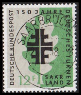 1958. Saar. TURNEN 12 F. LUXUS Cancel. SAARBRÜCKEN. (MICHEL 437) - JF537684 - Oblitérés