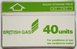 UK British Gas - Rough Storage Field ( White/green Card ) - Piattaforme Petrolifere