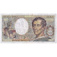 France, 200 Francs, Montesquieu, 1990, M.113, TTB, Fayette:70.10c, KM:155d - 200 F 1981-1994 ''Montesquieu''