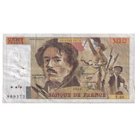 France, 100 Francs, Delacroix, 1980, T.24, B, Fayette:69.04a, KM:154b - 100 F 1978-1995 ''Delacroix''