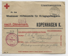 GERMANY LETTRE COVER RED CROSS ONADENFREI 25.2.1917  KREIGS BRIEF TO NACH DANEMARK KOPENHAGEN K. - Covers & Documents