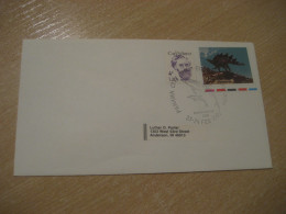 PANAMA CITY 1991 To Anderson Dolphin Dauphin Cancel Cover Stegosaurus Stamp USA Dolphins Dauphins Marine Mammal - Dauphins
