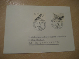 KOLMARDENS DJURPARK 1969 To Bottnaryd Dolphin Dauphin Cancel Cover SWEDEN Dolphins Dauphins Marine Mammal - Dolphins