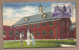 CPA USA - DOVER - Original Whipping Post And Kent County Jail - PRISON BASTONADE JUSTICE Coup De Bâton - Dover