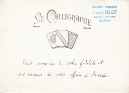 BUVARD & BLOTTER - Cahier Le Calligraphe - Tampon - Henri Pélot - BELFORT - Cacao