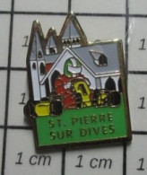 1012C  Pins Pin's / Rare & Belle Qualité SPORTS / AUTOMOBILE CLUB KARTING ST PIERRE SUR DIVES CALVADOS - Automovilismo - F1