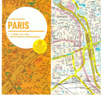 PARIS Frankreich 2014 Grosser Falt-Stadtplan 1:15000 Mit Verkehrsmitteln Sehenswürdsigkeiten Pp - Topographical Maps