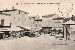 07 Ardèche Très Beau Plan SAINT PERAY Marché - Saint Péray