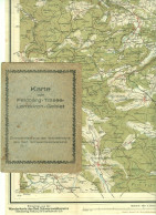 Schwarzwald ~1925 Farbige Wanderkarte FELDBERG - TITISEE - LENZKIRCH 1:50.000 - Topographische Karten