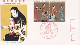 Nippon Philately Week Poste Japonaise 1975 PREMIER JOUR D'ÉMISSION Nara Japon - FDC