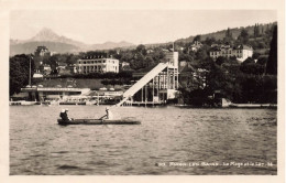 FRANCE - Evian Les Bains - La Plage Et Le Lac - LL - Personnes Faisant Du Canoë - Carte Postale - Evian-les-Bains