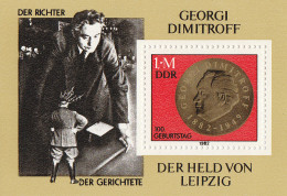 DDR - Germany - Democratic Republic,1982 The 100th Anniversary Of The Birth Of Georgi Dimitroff S/S.MNH** - 1981-1990