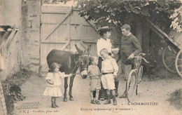 Noirmoutier * Types Du Pays * Couple Enfants âne * Crois Tu Seulement Qu'y M'écoutent ... ! - Noirmoutier