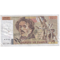 France, 100 Francs, Delacroix, 1984, F.70, TB, Fayette:69.08a, KM:154b - 100 F 1978-1995 ''Delacroix''