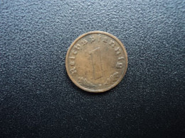 ALLEMAGNE : 1 REICHSPFENNIG   1937 F    KM 89    TTB+ - 1 Reichspfennig