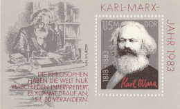 DDR - Germany - Democratic Republic,1983 The 100th Anniversary Of The Death Of Karl Marx, S/S.MNH** - 1981-1990